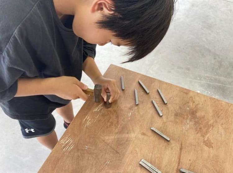 刻印できるキーホルダー作り2